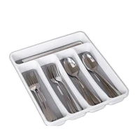 plastic cutlery tray kitchen drawer organizer separation cutlery organizer for spoon fork knife shelf tableware storage box
