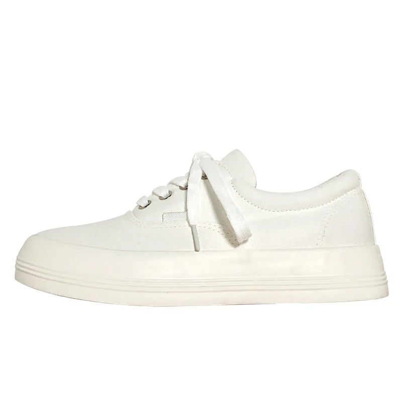 

Casual Woman Shoe Autumn All-Match Espadrilles Platform Modis Female Footwear Creepers Round Toe British Style White Sneakers Fa