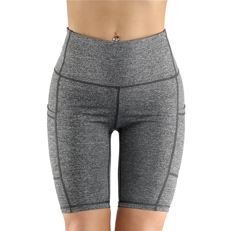 Шорты женские велосипедные с карманами повседневные спортивные из спандекса