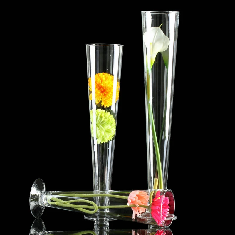 

GLASS VASE NORDIC WEDDING ROAD LEADER TRANSPARENT TALL VASE GLASS CONTAINERS CREATIVE VASE DECORATION FOR WEDDING J