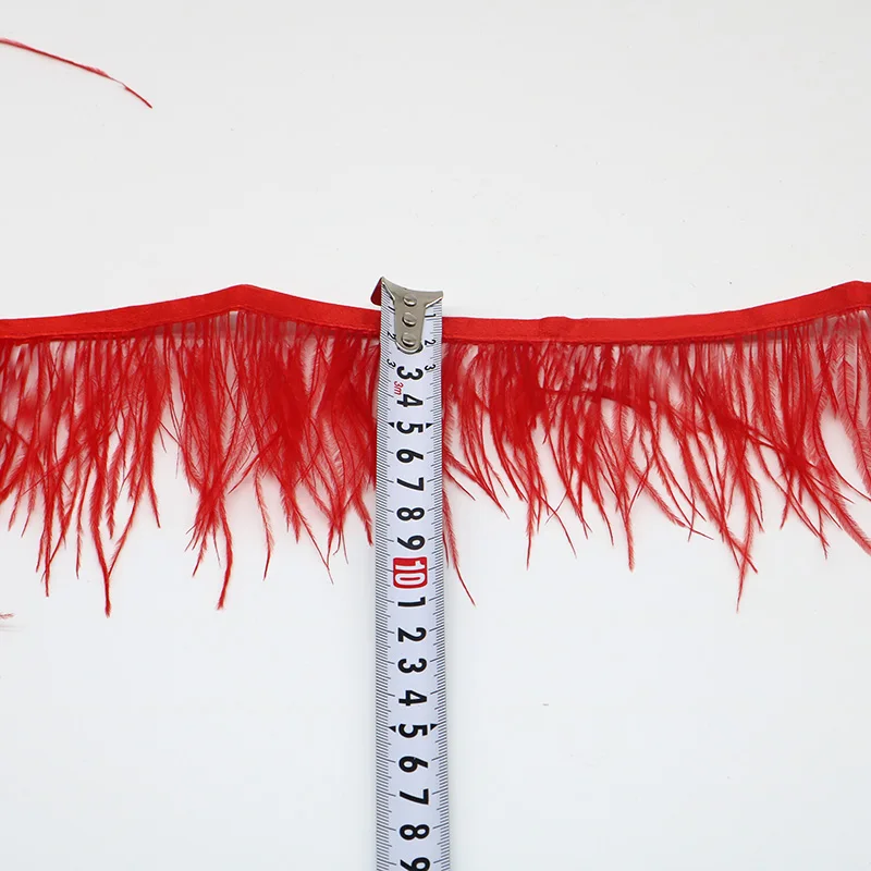 1 метр страусиные перья отделка бахрома 8 10 см белое перо лента для платья одежда