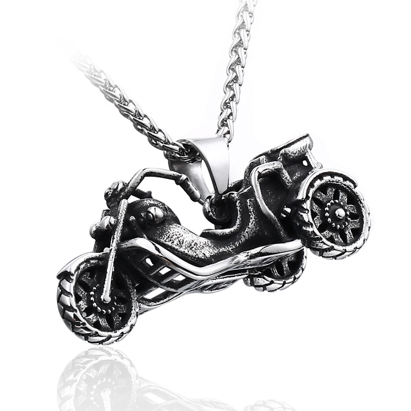 Цепочка с подвеской в готическом стиле для мужчин ожерелье из титановой