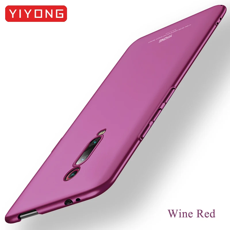 Simple Wine red Mi 9T Pro Чехол YIYONG тонкий матовый чехол для Xiao mi Red mi K20 Pro Чехол Xio mi 9t Жесткий PC матовый чехол для Xiaomi mi 9T Pro чехол s - Цвет: Simple Wine red