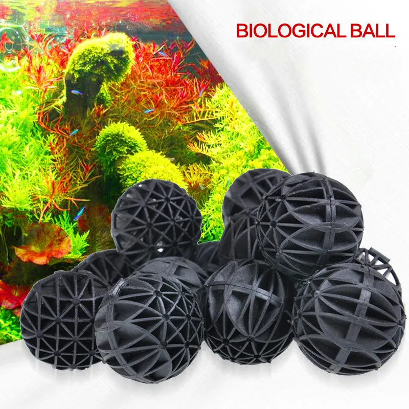 

10pcs/pack Aquarium Filter Media Bio Balls Portable Wet Dry Cotton For Air Pump Canister Clear Water Biological Ball Accessories