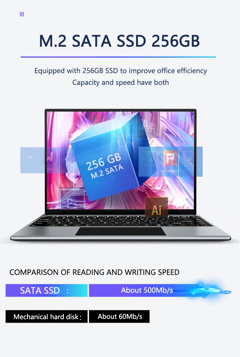 Ноутбук KUU YoBook Pro металлический 13 5 дюйма 3K IPS отпечаток пальца Intel Celeron N4120 8 ГБ ОЗУ 256