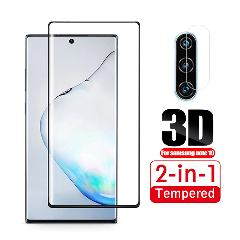 Стекло для объектива 3D камеры 2 в 1 Samsung Galaxy Note 10 Pro Защита экрана 9 8 защитная