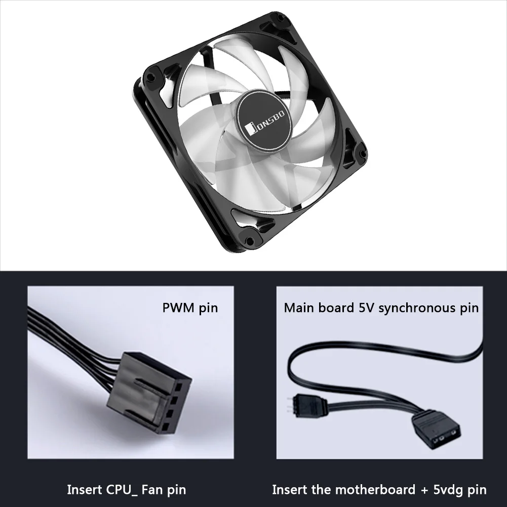 

JONSBO ARGB Cooling Fan FR140S 14cm Computer Case Cooling Fan 5V 3 Pin ARGB 4 Pin PWM Gorgeous Quiet PC Chassis Cooler Radiator