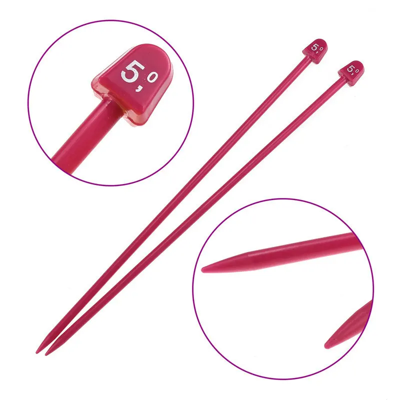 Набор спиц для вязания 10 пар вязаных игл одежды свитер творчества инструменты