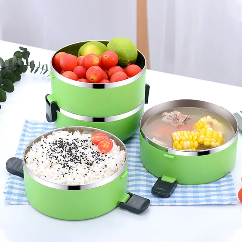 700 мл школы Коробки для обедов Нержавеющая сталь бенто ланч бокс термос Еда