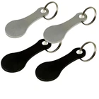 2 упаковки металлических Алюминий кольцо для ключей из сплава вагонетки покупкы Жетоны Ключ Цепочки, аксессуары декора ключ крюковые брелки подарок дропшиппинг