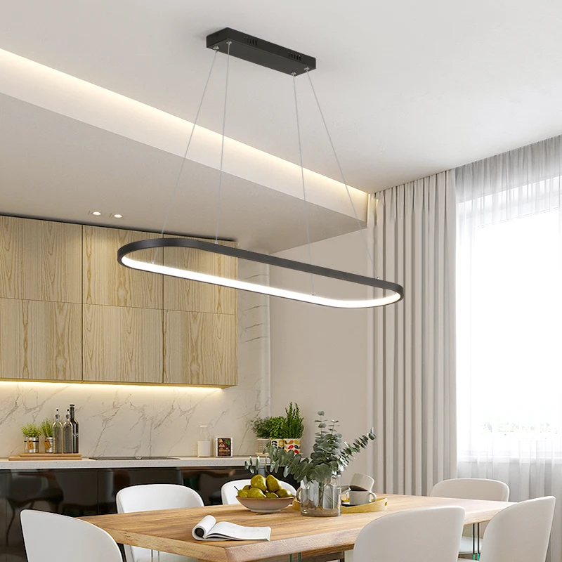 NEW Nordic Modern Gold Black LED Chandeliers light lamp for Living room Dining Loft 110v 220v |
