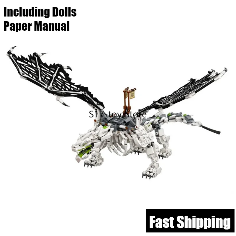 

Новинка 2020, Череп, дракон, волшебный город, герой, Джей Кай, Найя, мини-фигурка человека, строительные блоки, кирпичи, совместимы с 71721