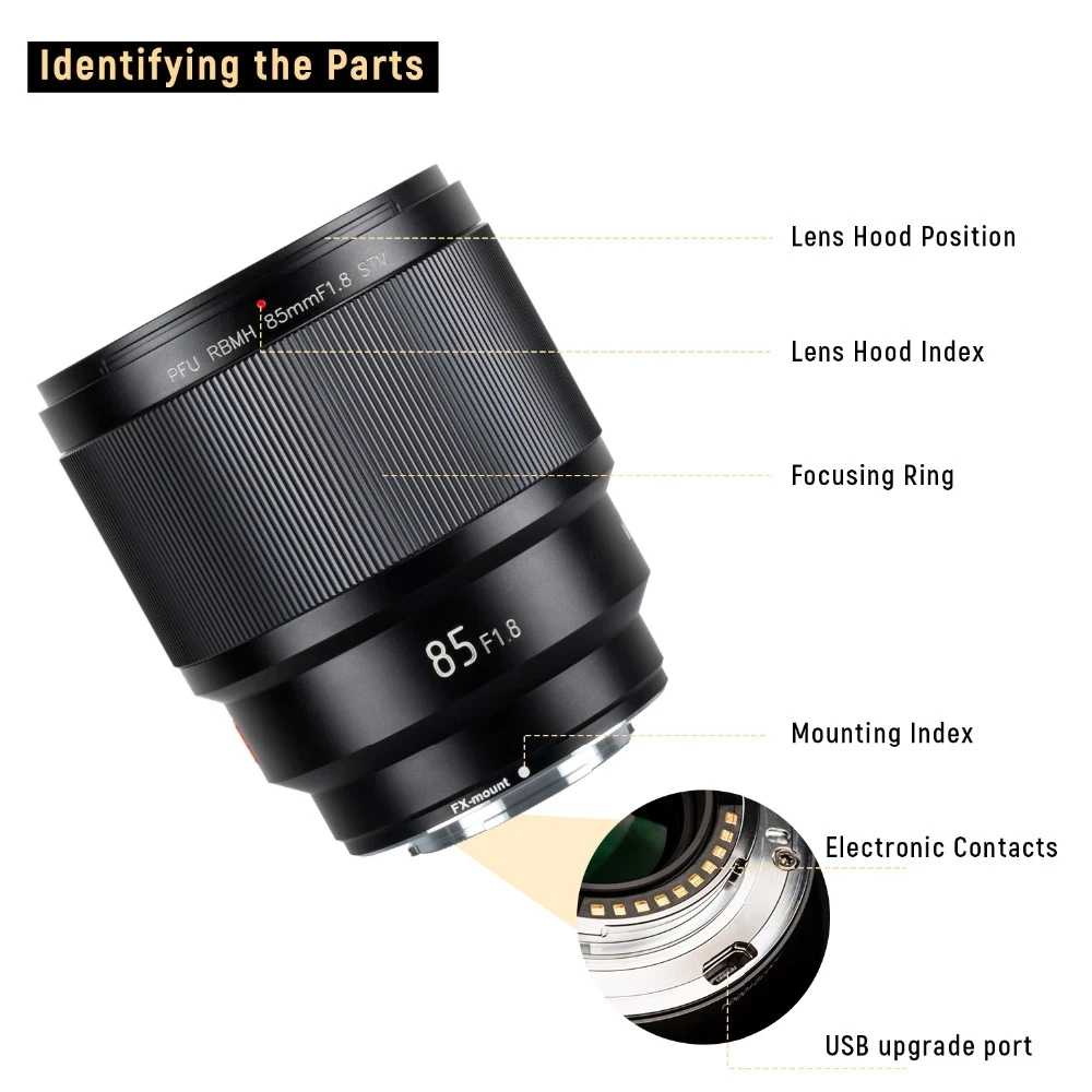 VILTROX 85mm f/1 8 STM автофокусом объектив с фиксированным фокусным расстоянием F1.8 для