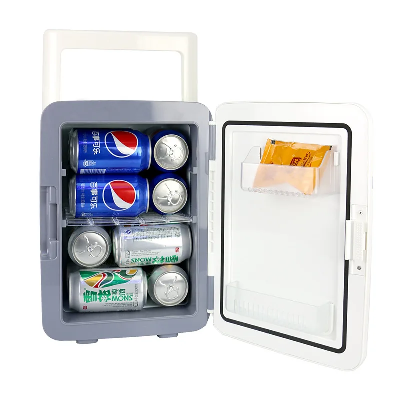 10L Single Door Refrigerators For Heating & Cooling Electric Home Small Fridges Freezer Desktop Cooler Warmer for Office Using