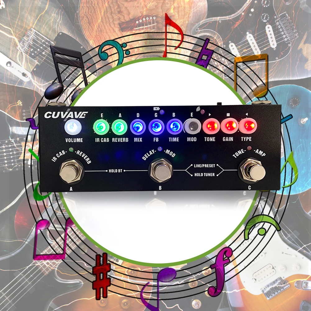 Педаль для звуковых эффектов Phaser Reverb аксессуары гитары True Bypass Детская гитара
