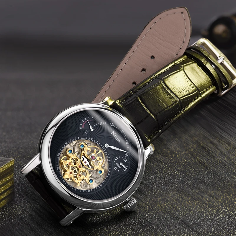 Nesun Tourbillon Men's Watch Automatic Mechanical Sports Leisure Top Luxury Brand Switzerland Watches Man Gift Relogio Masculino |