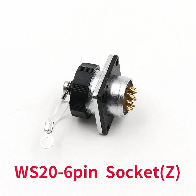 WS20 соединители 6 pin высоковольтный соединитель штепсельной вилки Промышленный