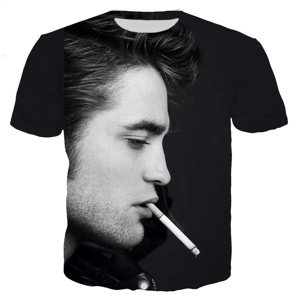 

2021 Robert Pattinson T Shirts Men/women Arthur 3D Printing T-shirts Short Sleeve Style Tshirt Streetwear Tops Oversized