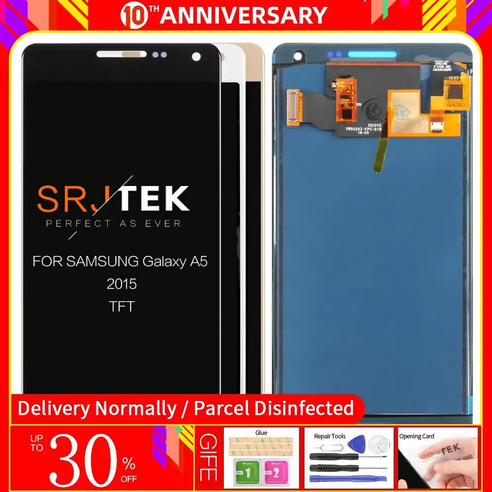 TFT LCD for SAMSUNG Galaxy A5 2015 Display A500FU A500 A500F A500M Touch Screen Digitizer Replacement For | Мобильные телефоны и