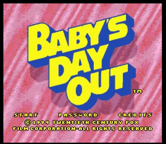 

Baby's Day Out 16 бит MD карточная игра для Sega игры Sega Mega Drive для Genesis