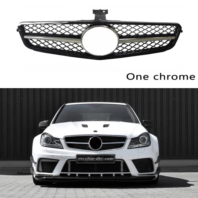 1 шт. ABS авто передний бампер Стайлинг для Mercedes Benz C Class C63 2008 2014 C180 C250 C300 C200 W204 гриль