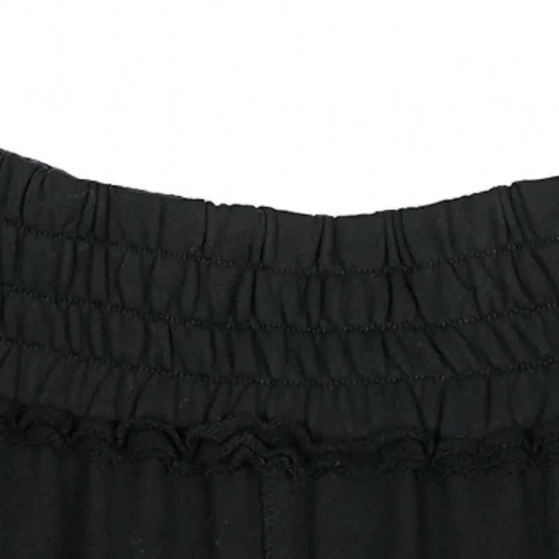 Эластичные черные готические штаны мешковатые модные хип хоп одноцветные