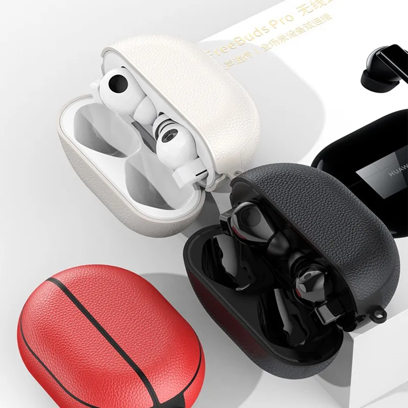 for Huawei freebuds pro Pure Leather Case Earphone Box Cover Bluetooth Wireless Headphone Protective | Электроника