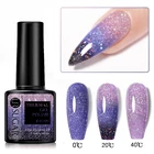 Термальный Гель-лак UR SUGAR 7,5 мл, зимний полуперманентный отмачиваемый УФ-гель для маникюра, 3-слойный меняющий Цвет Гель-лак