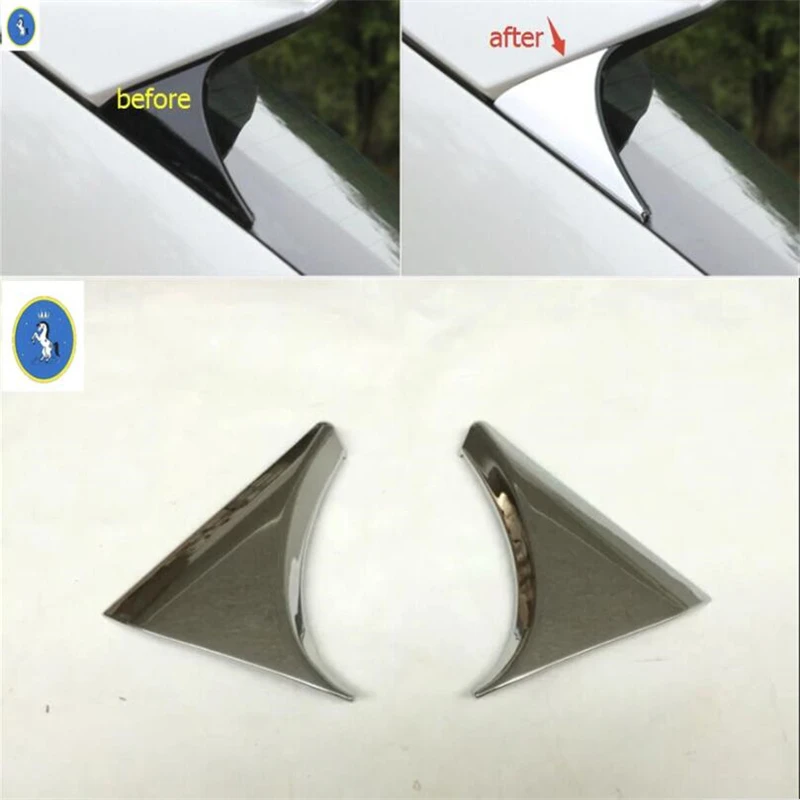 

Rear Tail Spoiler Wing Side Triangle Decoration Panel Cover Trim Fit For Nissan Qashqai J11 2014 - 2017 ABS Accessories Exterior