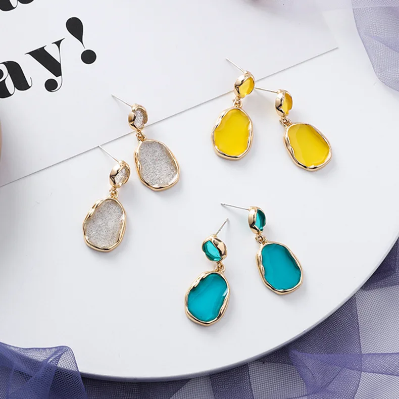 Корейские модные современные ювелирные изделия в новом дизайне имитация акрила