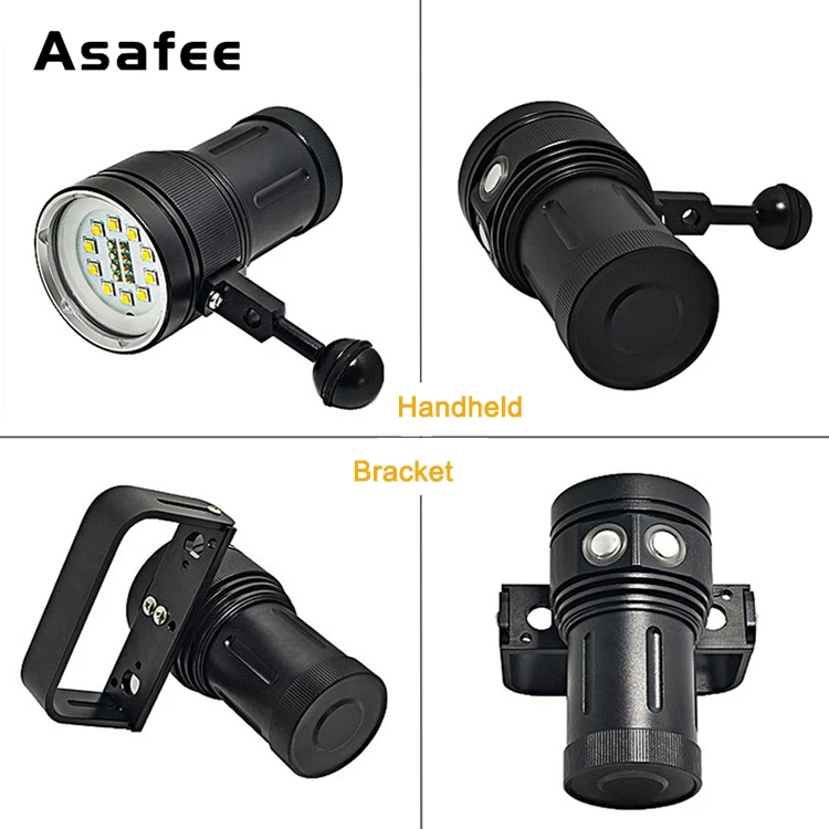

New DP15 Scuba Diving Underwater 100M XM-L2 LED Video Camera Photography Light Torch Flashlight A15