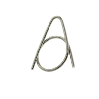 hand wrapped unique creative triangle fine biker stainless steel wire snap clip hook carabiner key ring keychain clasp fob