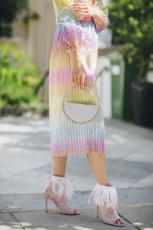 Роскошные модные женские кошельки и сумочки в форме полумесяца с цветными