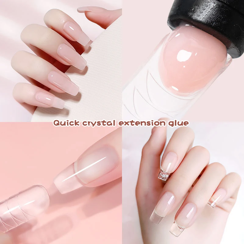 

30ML Quick Building For Nail Extension Acrylic UV Nail Crystal Acrylic Gel Polish Varnish For Nail Extensions