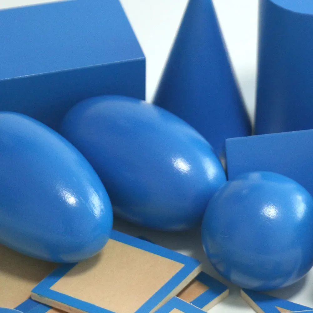 Montessori Geometric Solids 3d Shaps Teaching Materials Homeschool Supplies Educational Wooden Toys Early Learning Math | Игрушки и
