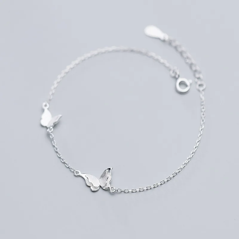 Модный Серебряный Шарм-Бабочка Регулируемый браслет и для женщин Свадебные