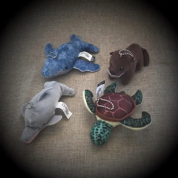 Оригинальная мини игрушка желтая утка сова синий кит выдра Дельфин Имитация