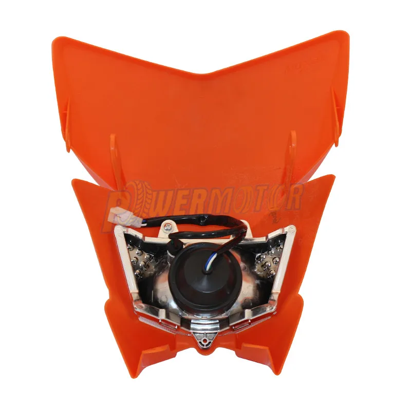PowerMotor 35W 12V Universal Motorcycle Headlight Motorbike Lamp For KLX450 250 Off Road Dirt Bikes Motocross HL105 |