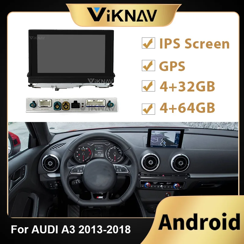 

Android Car Radio GPS navigation For AUDI A3 2013 2014 2015 2016 2017 2018 Car DVD Multimedia Player Audio Stereo Recorder