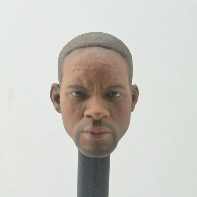 

1/6 Scale Black skin Smith Head Model Sculpt Carving Headplay Toy for 12" Action Figure Body