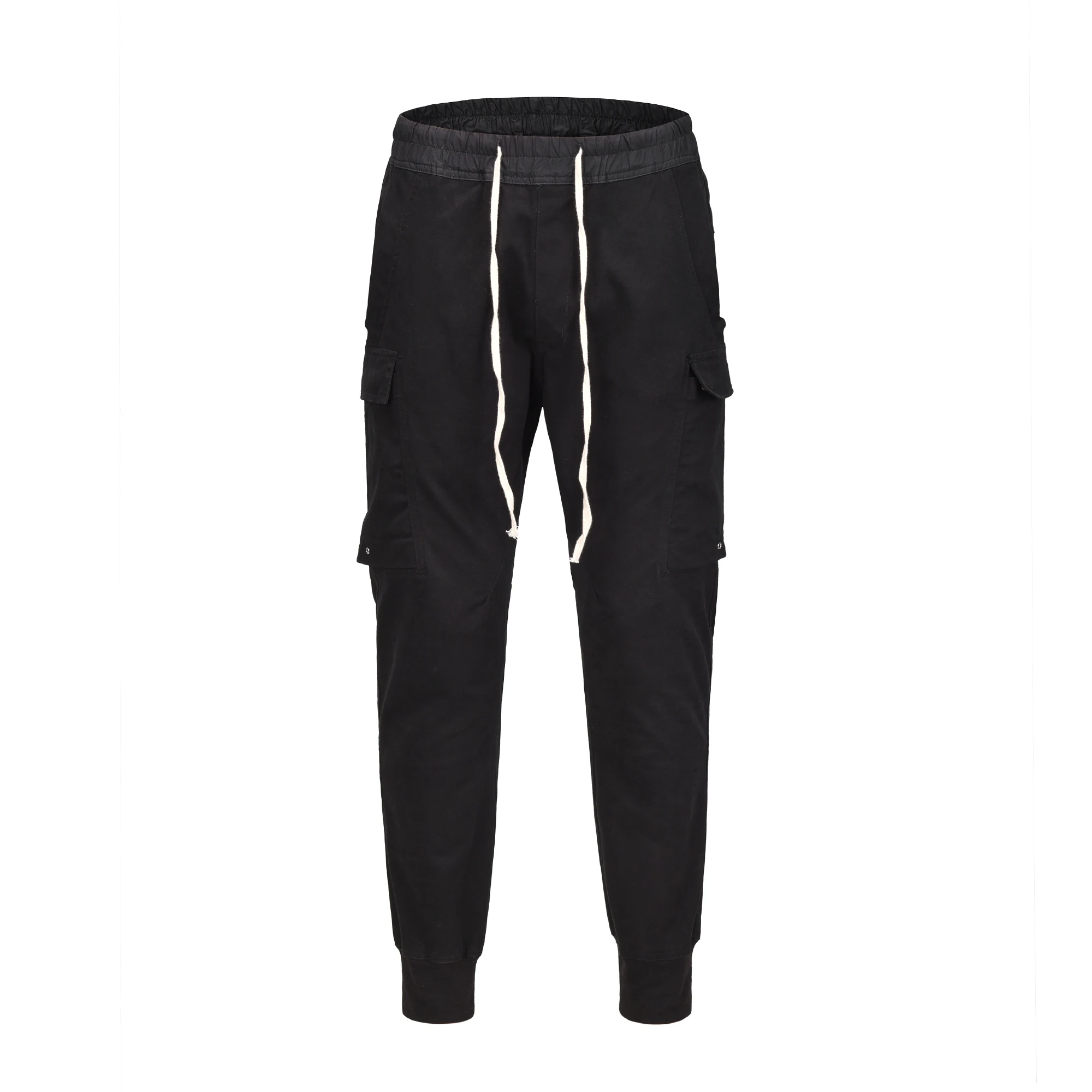 Брюки карго в стиле Харадзюку брюки с несколькими карманами пряжкой и эластичным