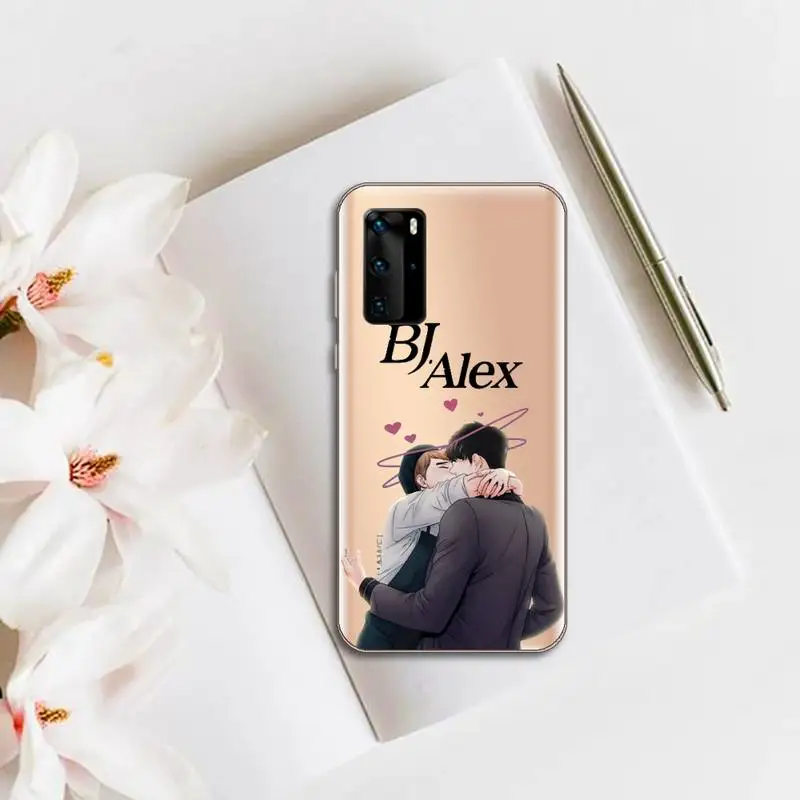 

bj alex Phone Case Transparent for huawei honor P 40 30 20 lite Pro 10 i 8 9 x p smart 2019