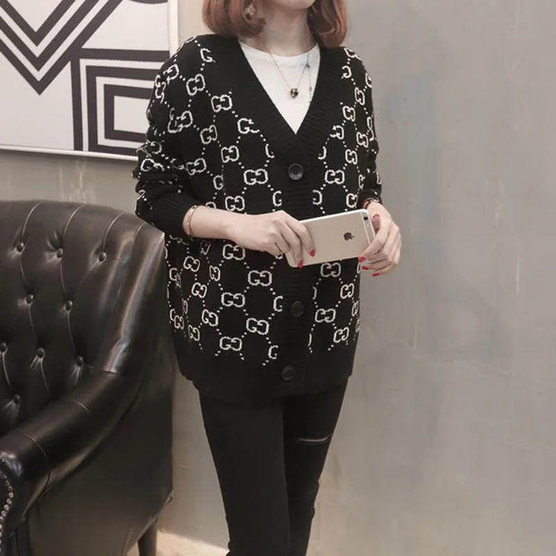 Новые осенние зимние модные женские шерстяные свитера размера плюс свободные