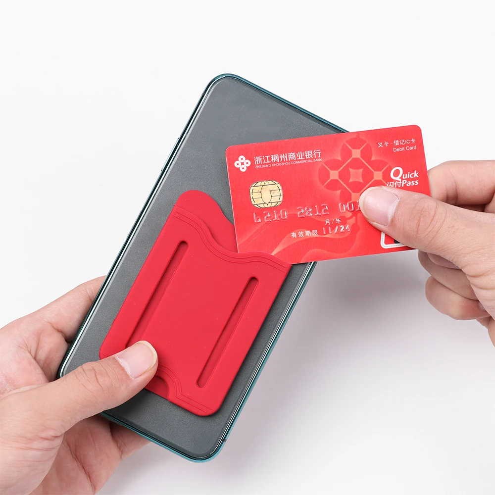 Новинка 1 шт. Силиконовый Эластичный Стик унисекс с карманом для карт