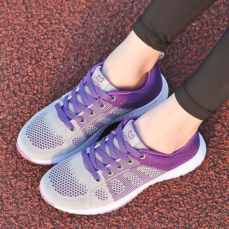 Breathable Women's Running Shoes Mesh Athletic Ladies Sports Lightweight Sneakers Female Street Walking Workout Trainers | Спорт и