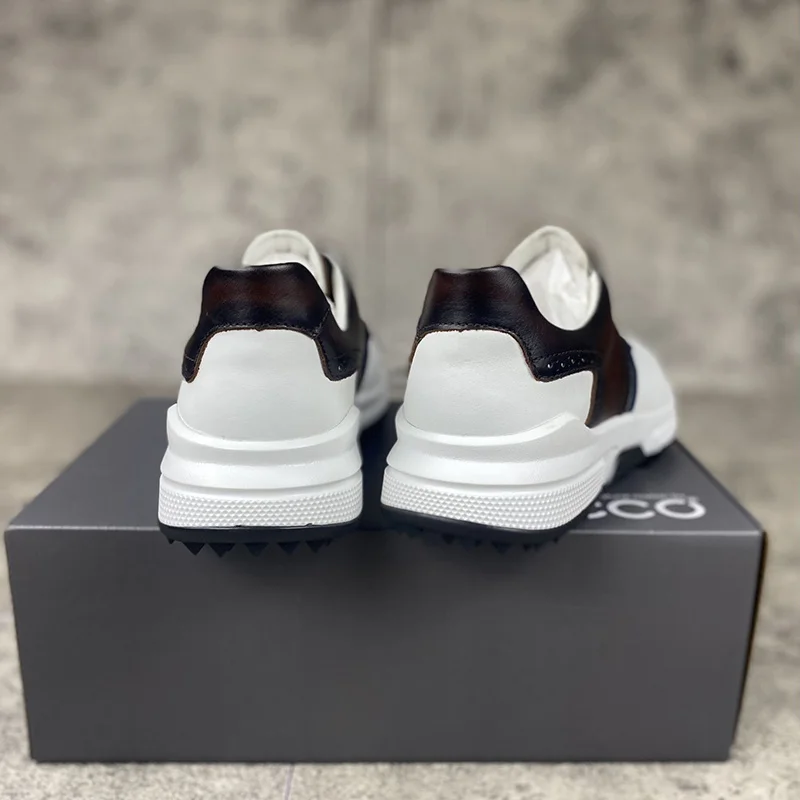 

Autumn Golf Trainers for Men White Mens Golf Shoes Good Quality Men Spikeless Golf Shoe Comfortable Leather Golf Shoe Man