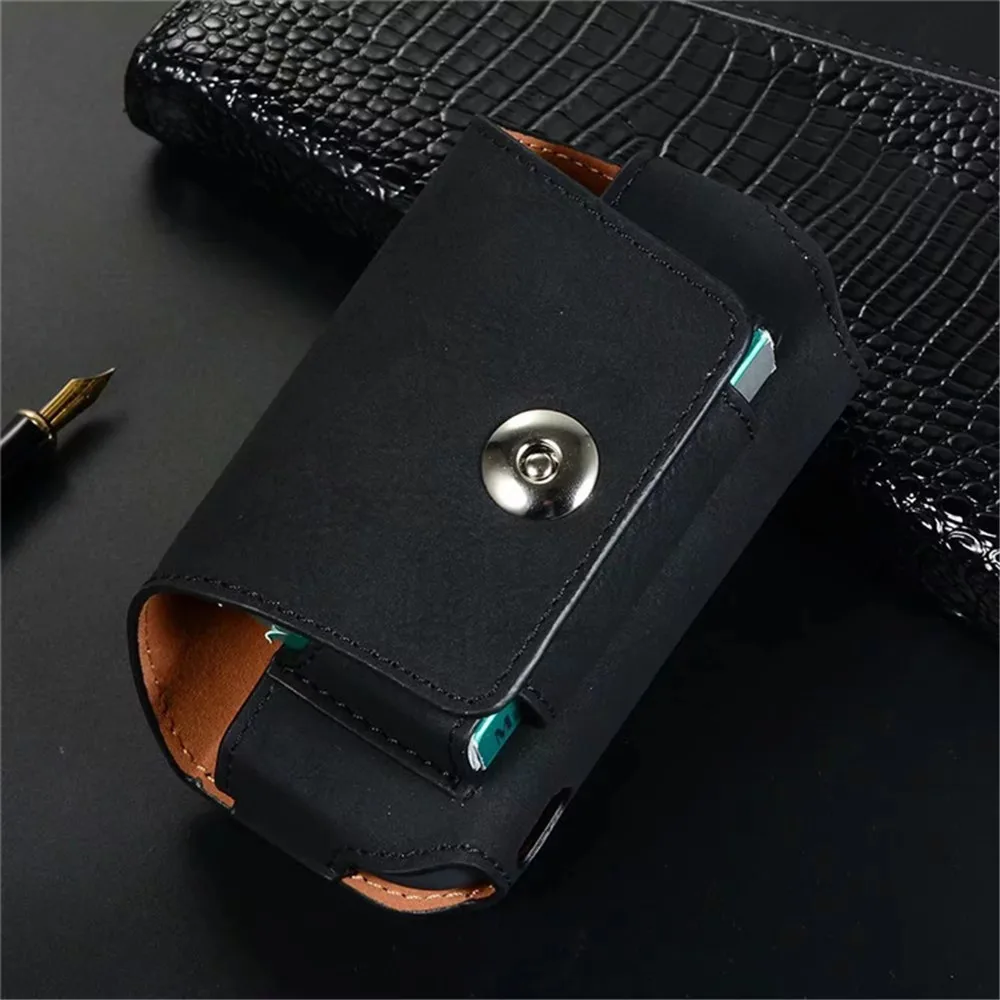 JINXINGCHENG портативная Двойная Сумка книжка 5 цветов кожаный чехол Крючок для iqos 3 0