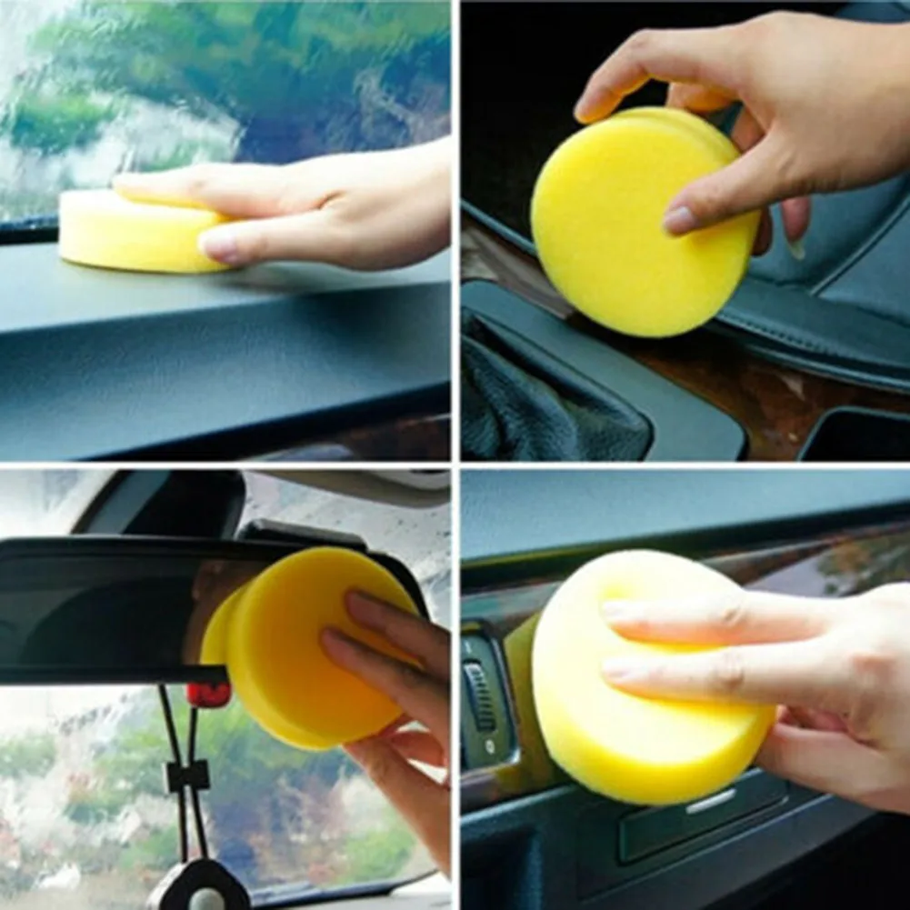 

Round Sponges Soft Universal Useful Wash Waxing Car Clean Beauty Cleaning