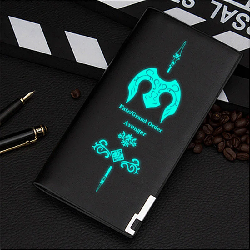 Style6-Long-Luminous Стиль, длинный короткий кошелек, черный кошелек унисекс, кошелек для женщин и мальчиков, подарок, модный кошелек из искусственной кожи, мужской подарок - Цвет: Style6-Long-Luminous