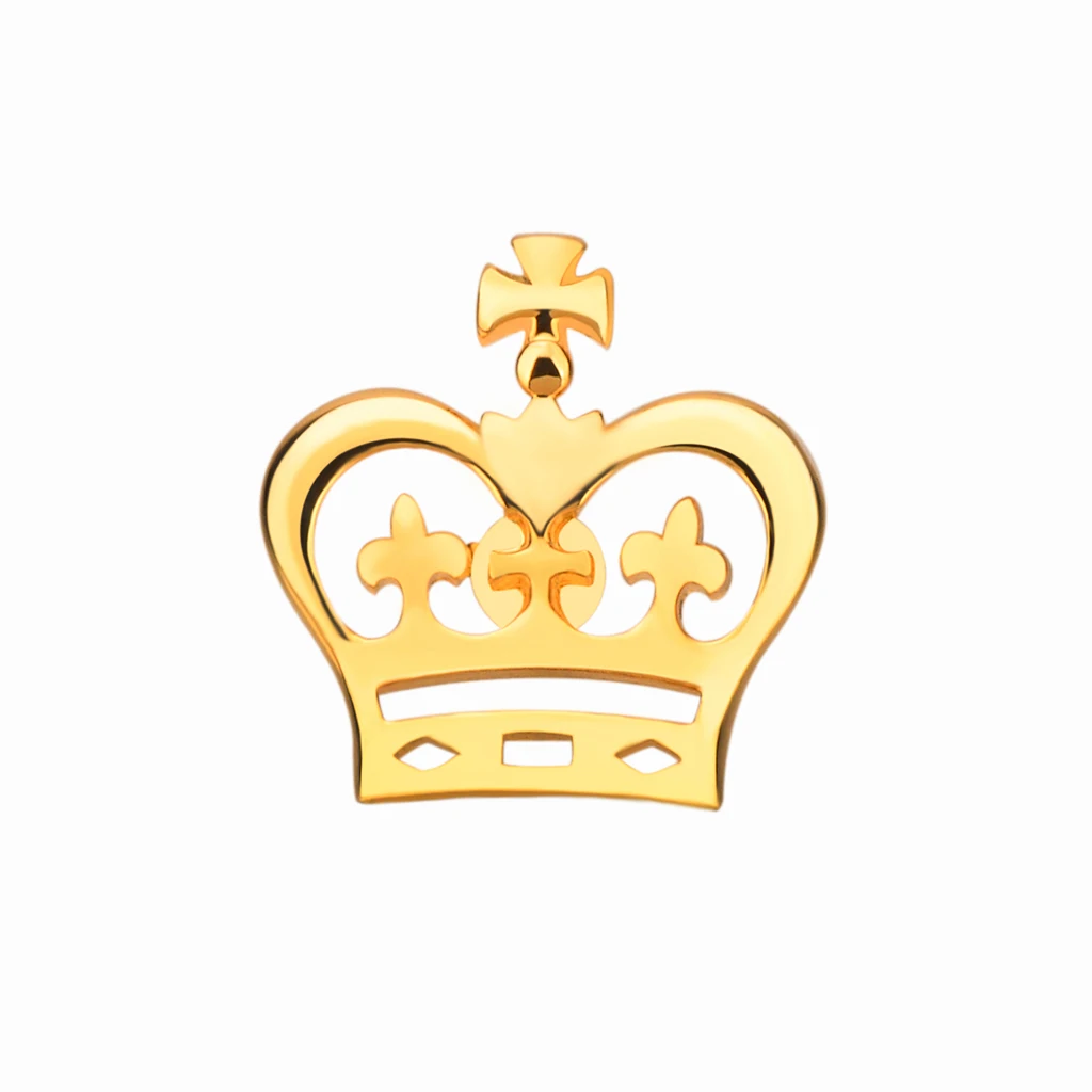 Брошь SAVOYSHI золотистая в форме короны значки на булавке Металлическая Булавка